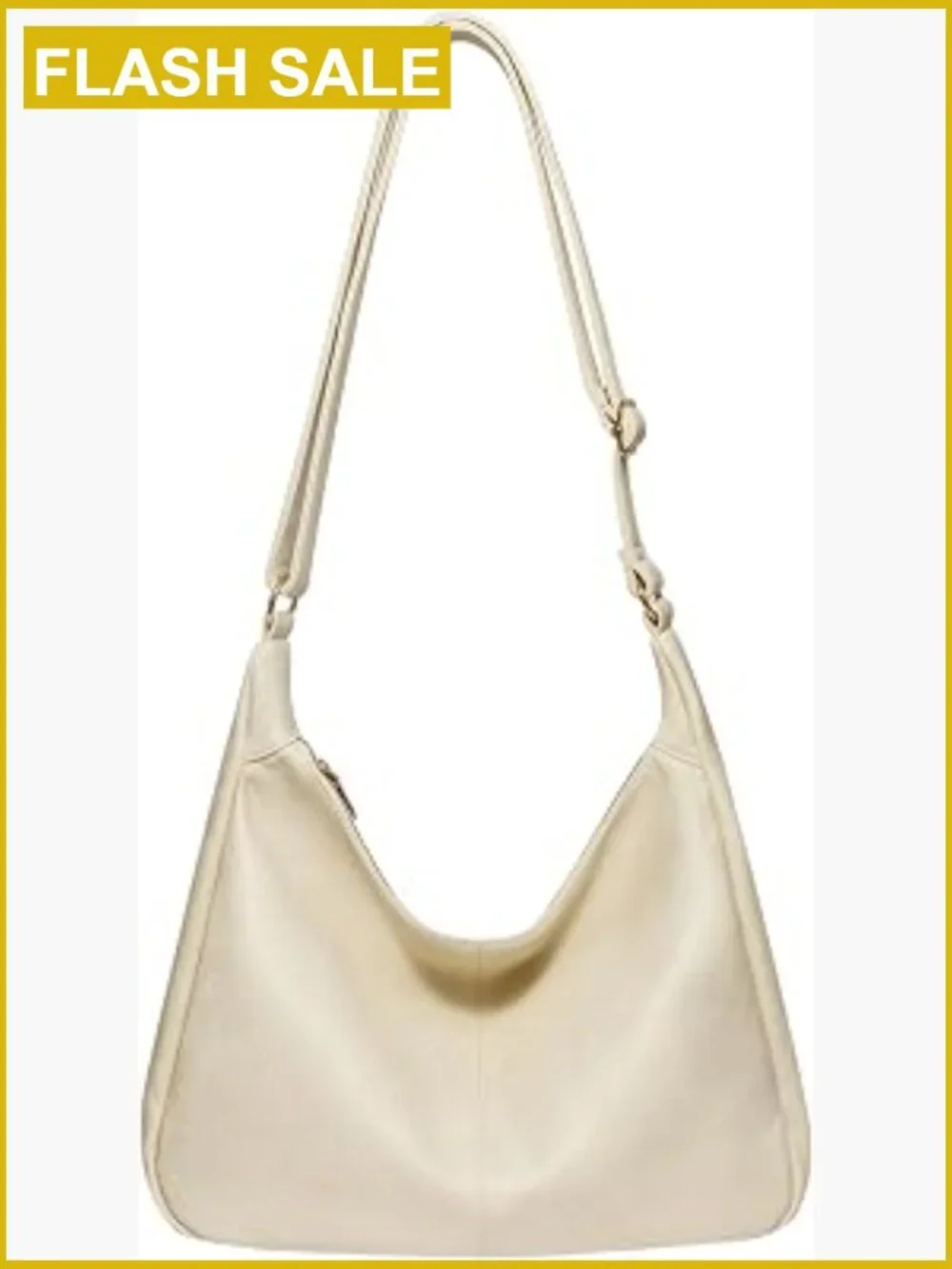 Foldable Leather Slouchy Shoulder Bag Crossbody Purse Hobo Tote